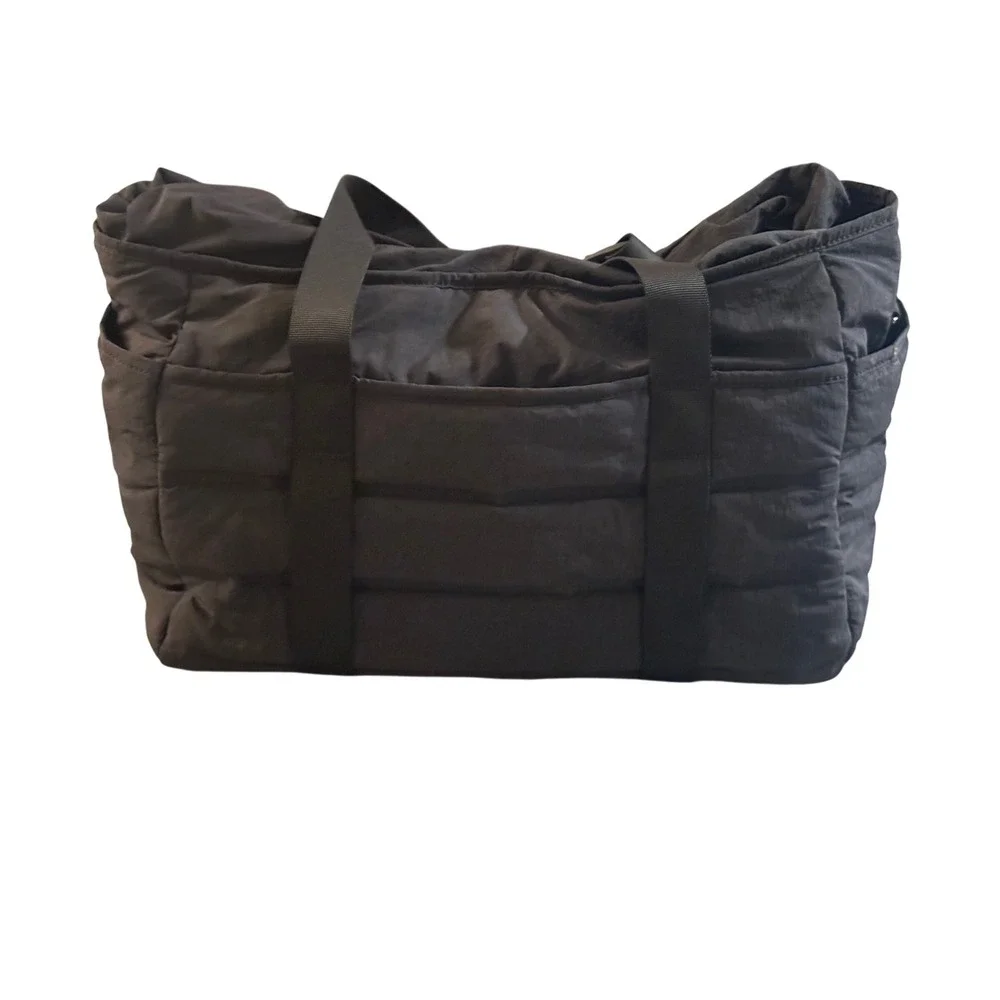 Lululemon Dash All Day Bag Black Quilted Puffer Gym Travel Bag